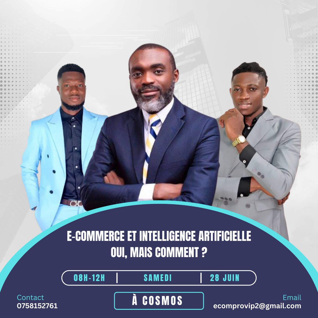 Affiche conférence Ecom IA Mastery — E-commerce et Intelligence Artificielle